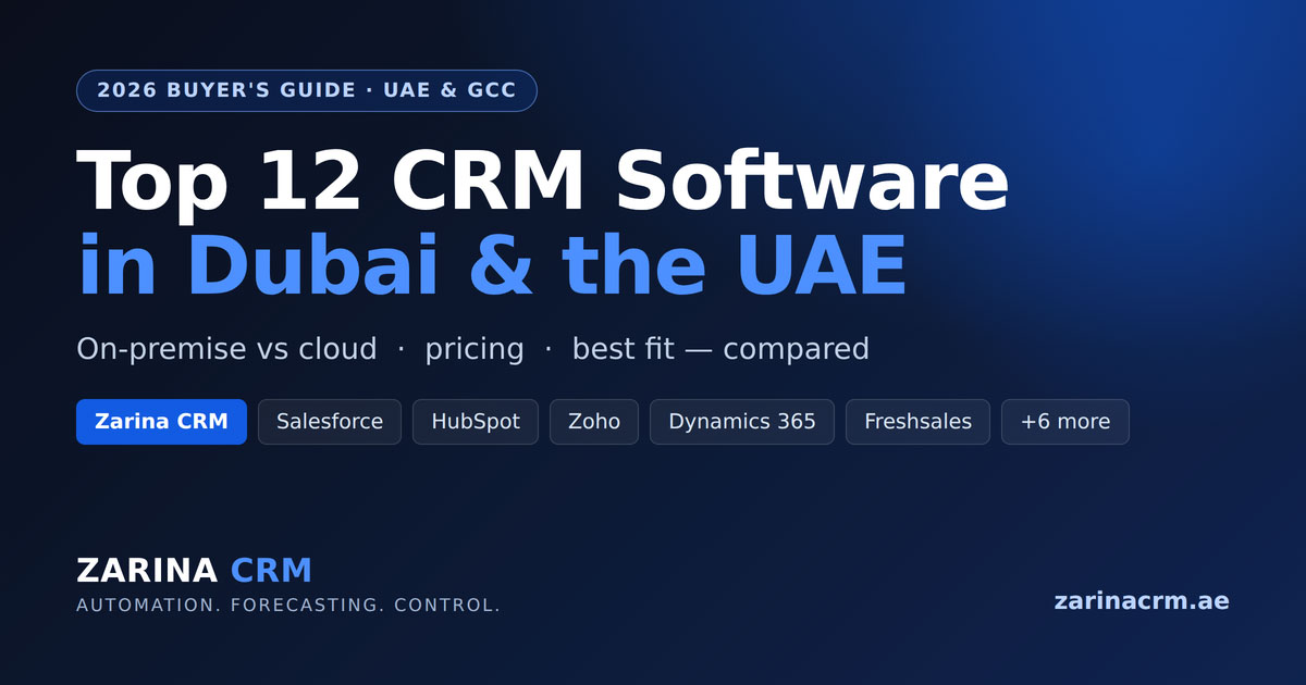Best CRM Software in Dubai, UAE